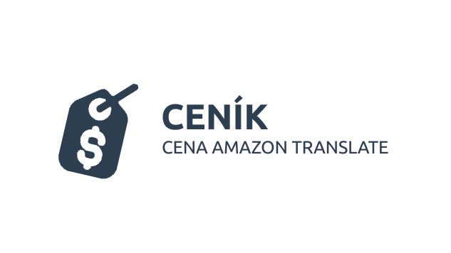 Ceník Amazon Translate.